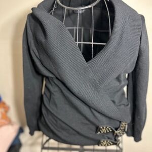 knit size extra large womens black   sweater casual dress short sleeve